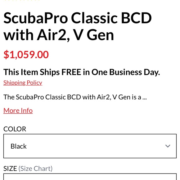 ScubaPro Classic BCD with Air2, V Gen - Picture 3 of 3